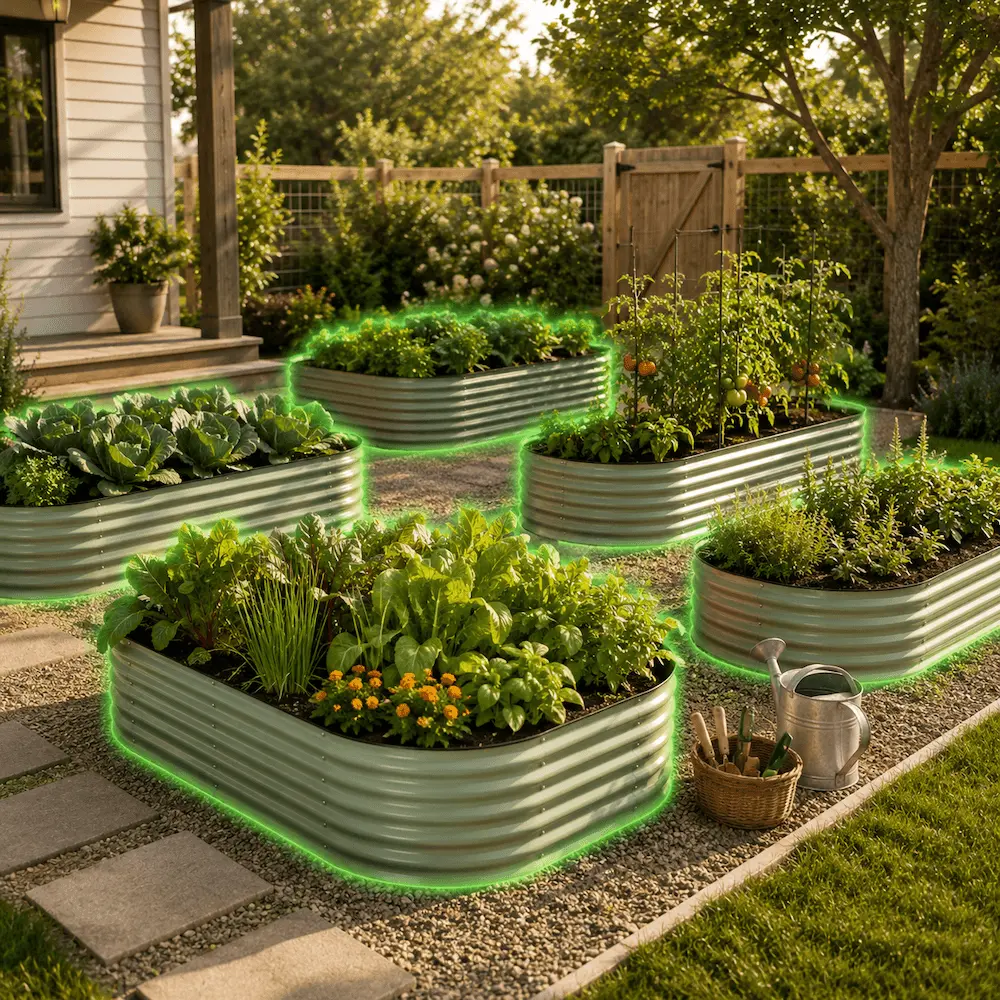 Planning a garden layout with Planner 5D