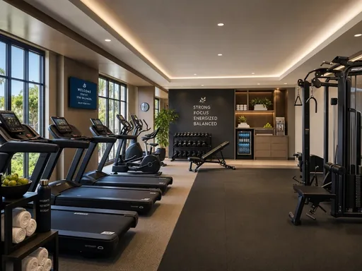 Hotel gym layout