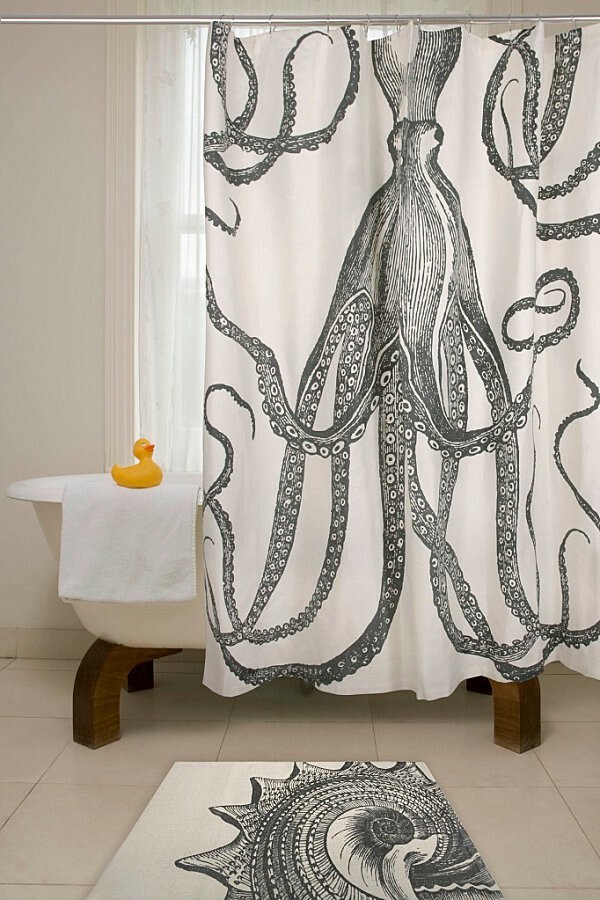 +30 Shower Curtains that Will Make You Wish to Take a Shower - Articles about Beautiful Decor 21 by  image