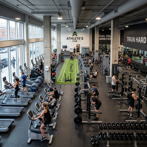 Commercial gym layout