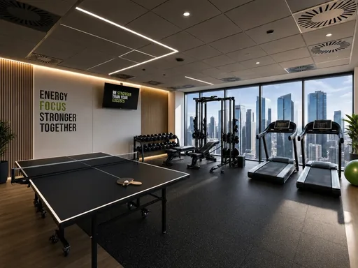 Office wellness and recreation room