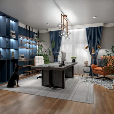 Home office designed in Planner 5D