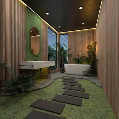 Bathroom designed in Planner 5D