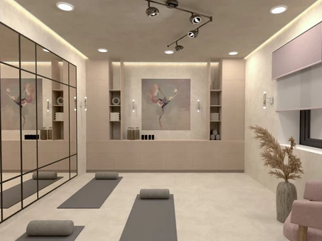 Gym layout reviewed in 3D