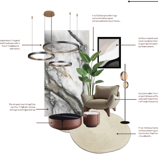 Organic modern interior #624 by Evelinaa