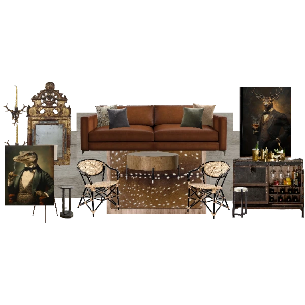 Tom Trutna Den #764 by Hip Relics Interior Design, LLC