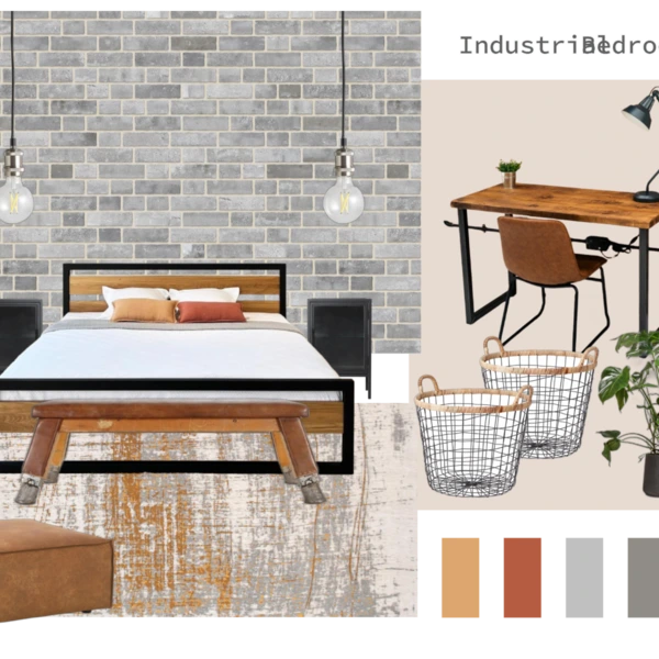 Industrial Style Bedroom #584 Por Alexandra Cooper
