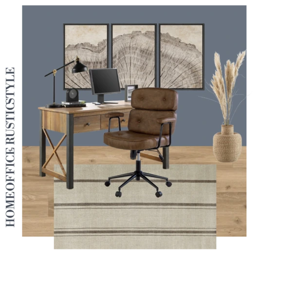 Home office Rustic Style #576 by Alexandra Cooper