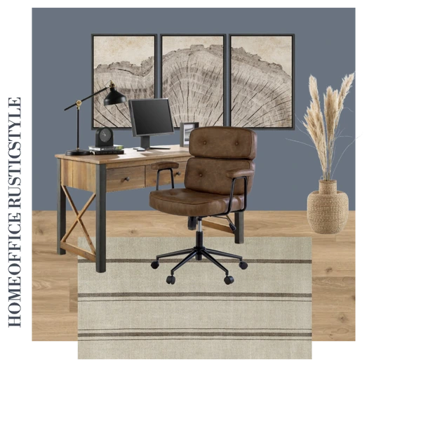 Home office Rustic Style #576 by Alexandra Cooper