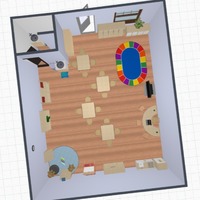Classroom diagram - Free Online Design | 3D Kids Room Floor Plans by ...