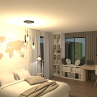 fotos casa muebles dormitorio iluminación ideas