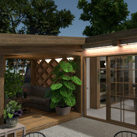 fotos casa terraza bricolaje exterior iluminación ideas