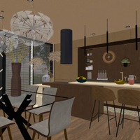 nuotraukos baldai dekoras virtuvė valgomasis idėjos