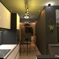 идеи дом гостиная кухня освещение столовая идеи