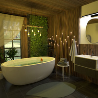 照片 公寓 装饰 浴室 照明 结构 创意