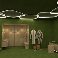 fotos decoración cuarto de baño exterior iluminación ideas