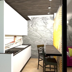 foto appartamento decorazioni cucina illuminazione monolocale idee