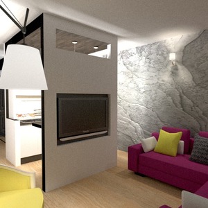 zdjęcia mieszkanie wystrój wnętrz pokój dzienny kuchnia oświetlenie remont mieszkanie typu studio pomysły