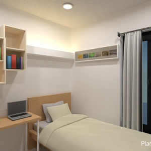 foto appartamento arredamento camera da letto illuminazione monolocale idee