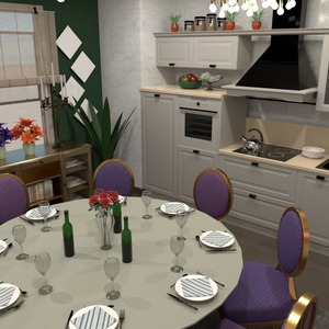photos maison décoration cuisine eclairage salle à manger idées