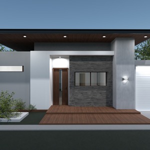 foto casa garage illuminazione architettura idee