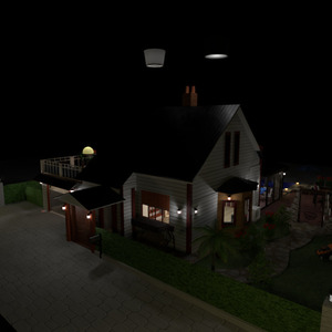 zdjęcia dom taras na zewnątrz oświetlenie wejście pomysły