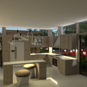идеи декор кухня освещение архитектура идеи
