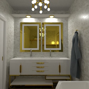 照片 独栋别墅 浴室 照明 创意