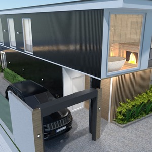 foto casa garage illuminazione architettura idee