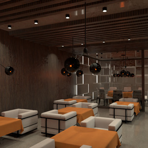 fotos decoração iluminação cafeterias arquitetura ideias