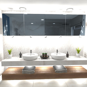 照片 独栋别墅 浴室 照明 改造 储物室 创意