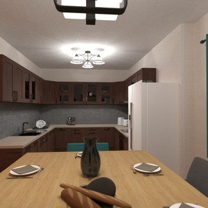 nuotraukos baldai dekoras virtuvė apšvietimas valgomasis idėjos