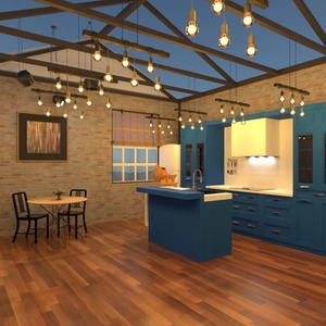 zdjęcia meble pokój dzienny kuchnia oświetlenie mieszkanie typu studio pomysły