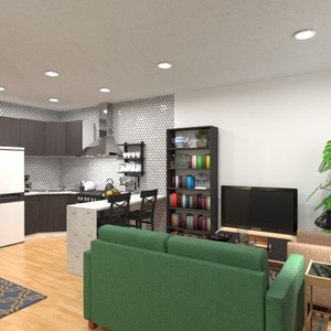 fotos wohnung wohnzimmer küche studio ideen