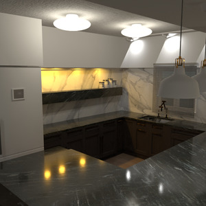 照片 独栋别墅 装饰 厨房 照明 结构 创意