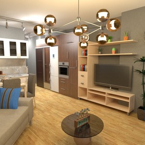 zdjęcia mieszkanie meble wystrój wnętrz zrób to sam pokój dzienny kuchnia oświetlenie remont mieszkanie typu studio pomysły