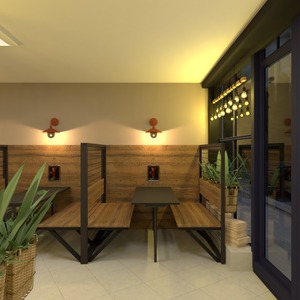 fotos terraza muebles decoración iluminación cafetería ideas