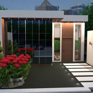 fotos casa exterior iluminación paisaje arquitectura ideas
