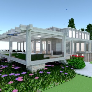 fotos casa terraza paisaje arquitectura ideas