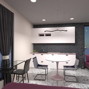 zdjęcia sypialnia jadalnia mieszkanie typu studio pomysły