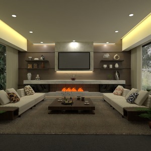 fotos muebles decoración salón paisaje hogar ideas