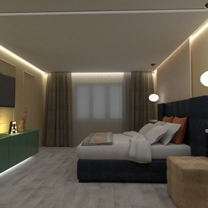foto appartamento camera da letto illuminazione idee
