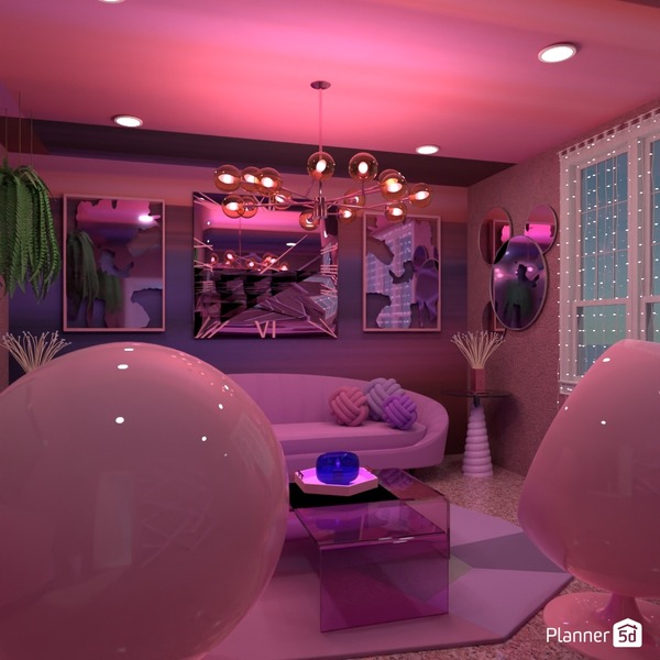 Bubble gum interior - Free Online Design | 3D House Ideas - by Planner 5D