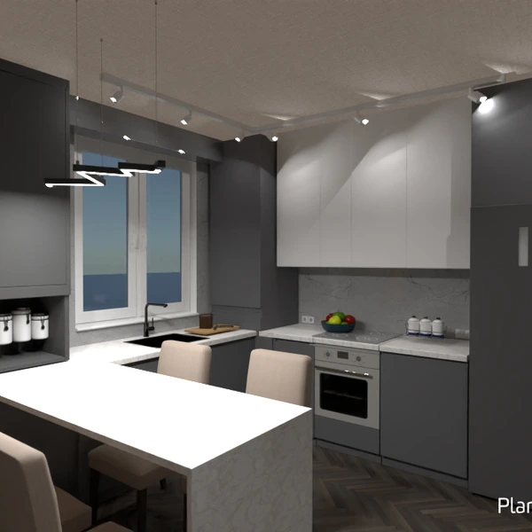 photos appartement cuisine eclairage rénovation salle à manger idées