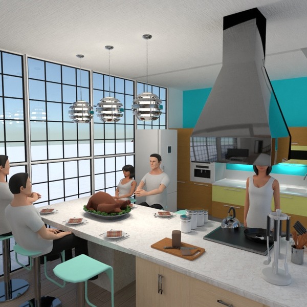 Picture of Penthouse's kitchen - Free Online Design | 3D House Ideas - by Planner 5D