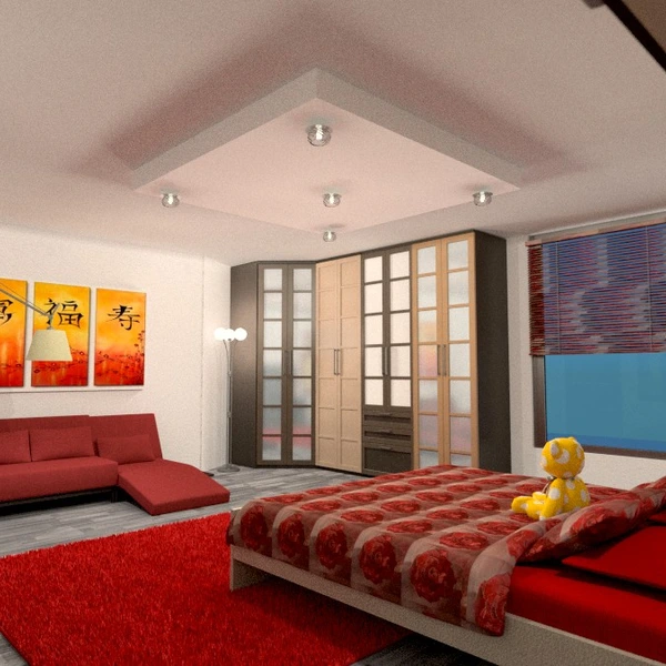 foto appartamento arredamento camera da letto illuminazione idee