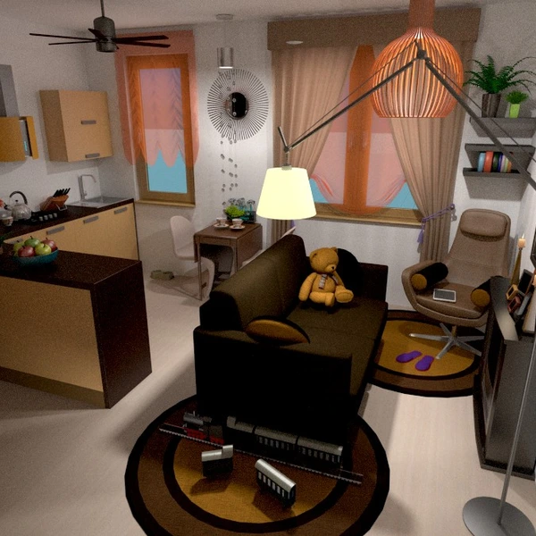 zdjęcia mieszkanie wystrój wnętrz pokój dzienny kuchnia mieszkanie typu studio pomysły