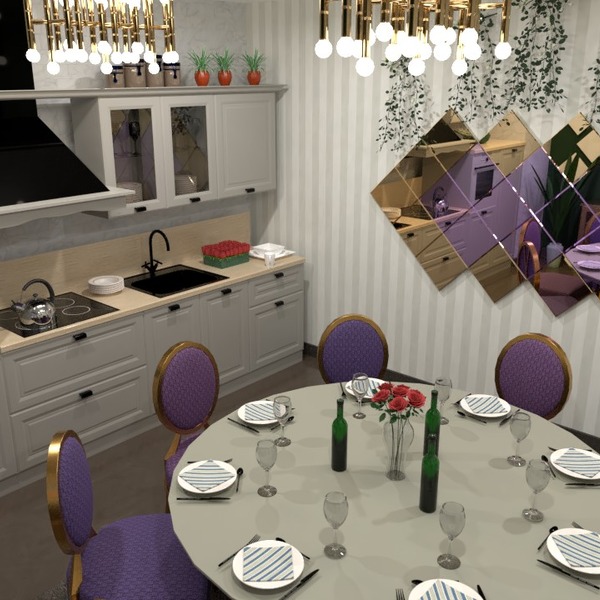 photos maison décoration cuisine eclairage salle à manger idées