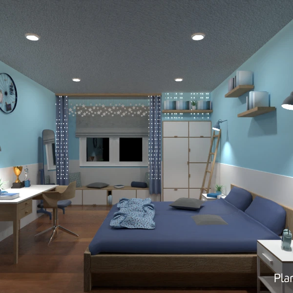 photos meubles décoration chambre à coucher eclairage espace de rangement idées