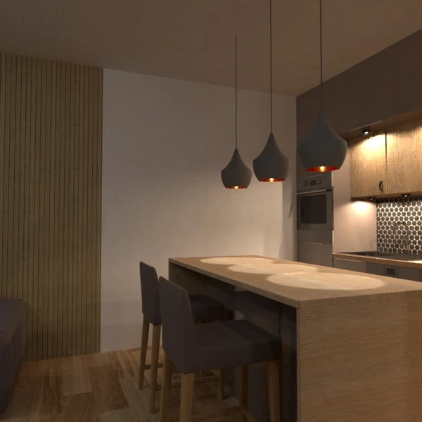 идеи квартира мебель гостиная кухня освещение идеи